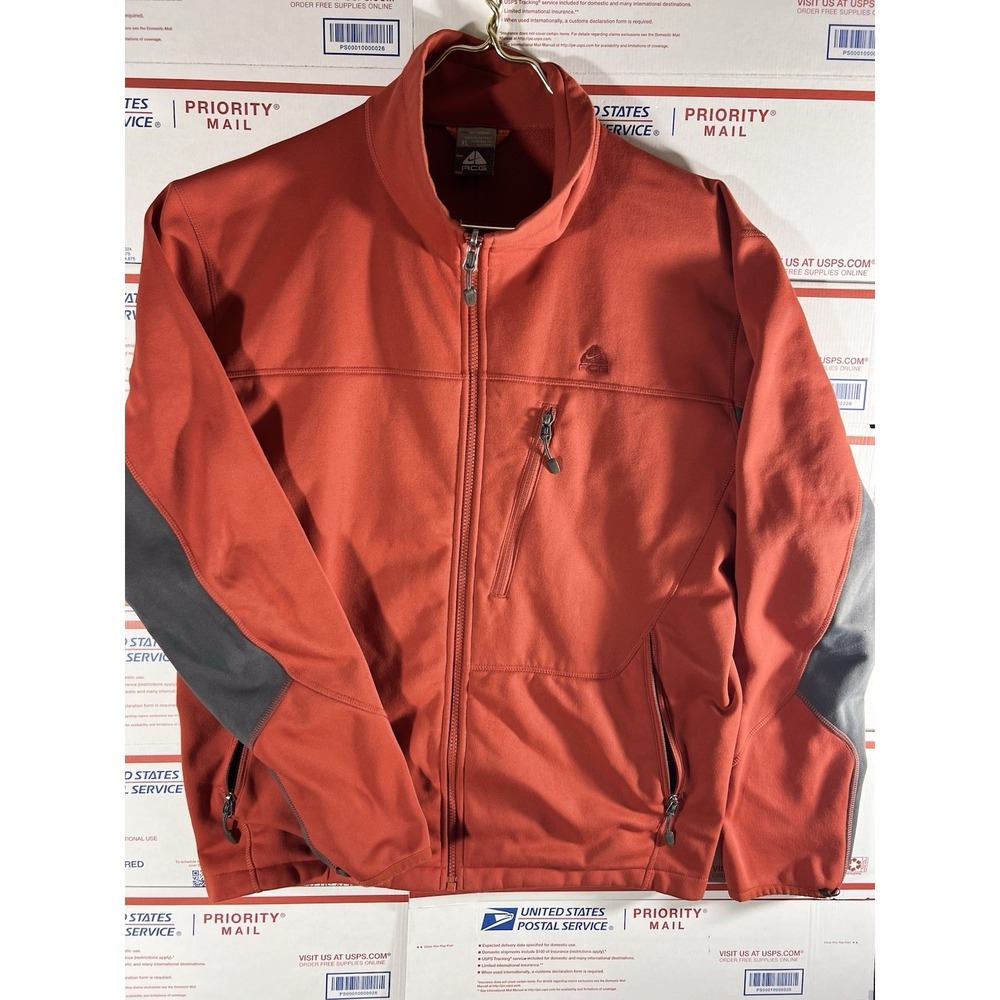 Vintage Nike ACG Windstopper Zip Up Jacket Hiking Outdoors 90s‎ Sz XL Red